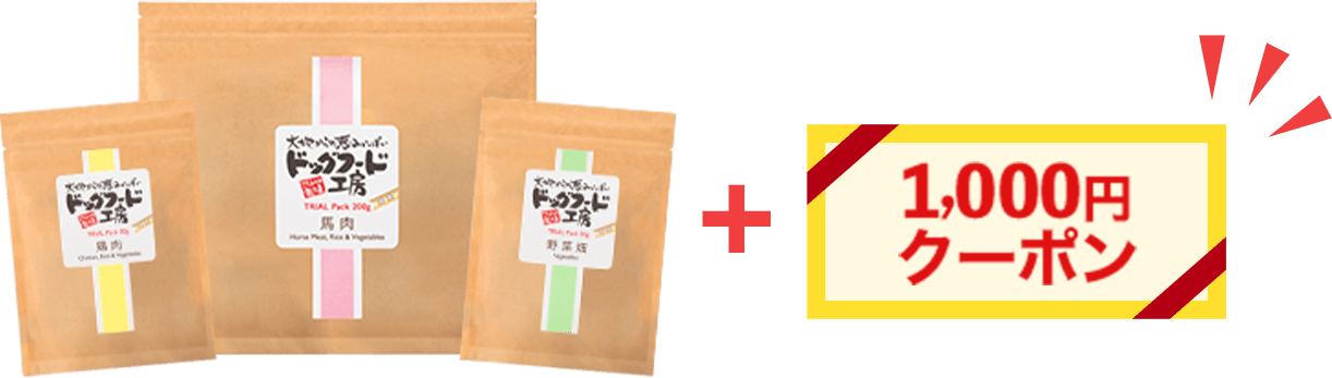 お試しフード＋1,000円クーポン